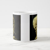 Van Gogh Smoking Skeleton Jumbo-Tasse (Vorderseite)