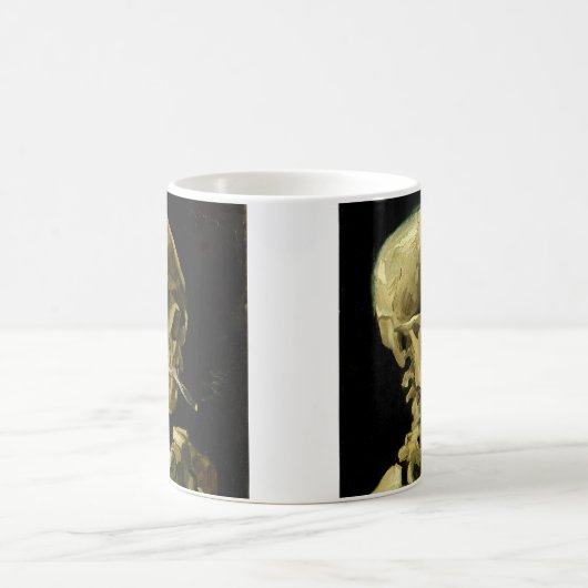 Van Gogh Smoking Skeleton Kaffeetasse (Mittel)
