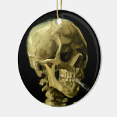 Van Gogh Smoking Skeleton Keramik Ornament (Links)