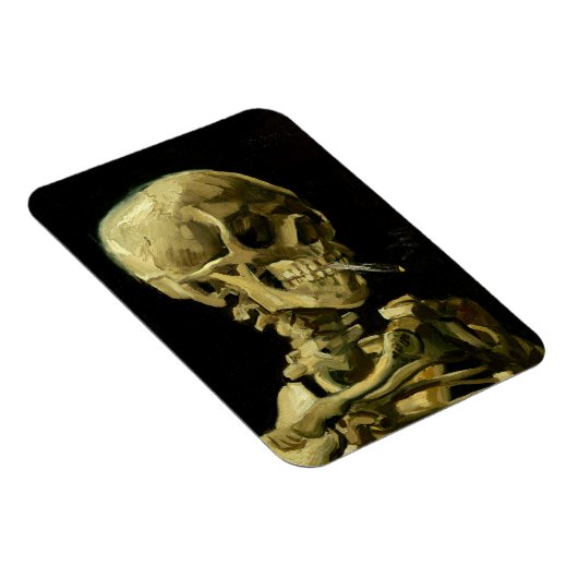 Van Gogh Smoking Skeleton Magnet (Rechte Seite)