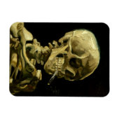 Van Gogh Smoking Skeleton Magnet (Horizontal)