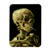 Van Gogh Smoking Skeleton Magnet (Vertikal)