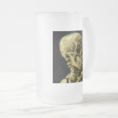 Van Gogh Smoking Skeleton Mattglas Bierglas (VorderseiteRechts)