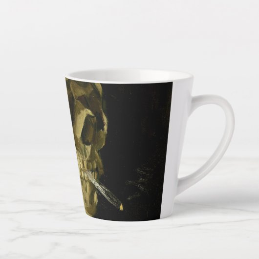 Van Gogh Smoking Skeleton Milchtasse (Rechts)