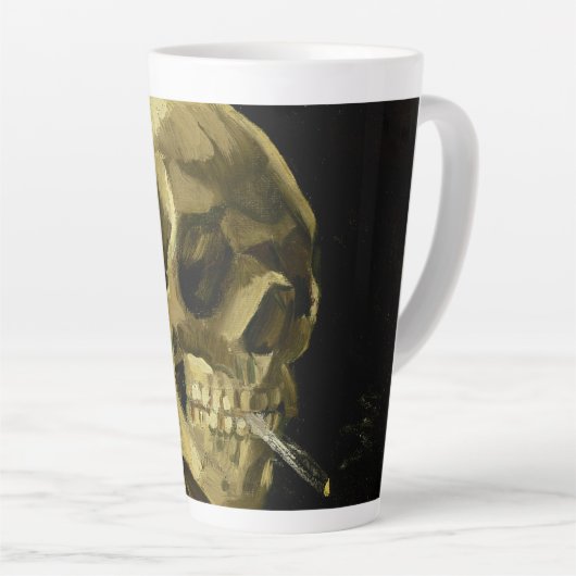 Van Gogh Smoking Skeleton Milchtasse (Rechte Ecke)