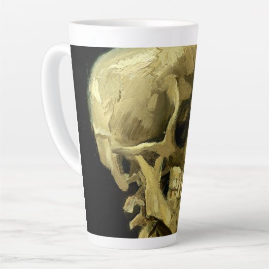 Van Gogh Smoking Skeleton Milchtasse (Linke Ecke)