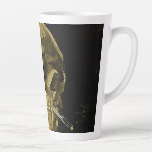 Van Gogh Smoking Skeleton Milchtasse (Rechts)