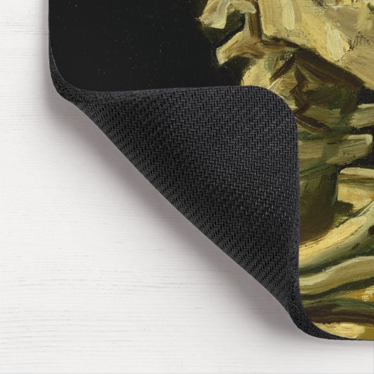 Van Gogh Smoking Skeleton Mousepad (Ecke)