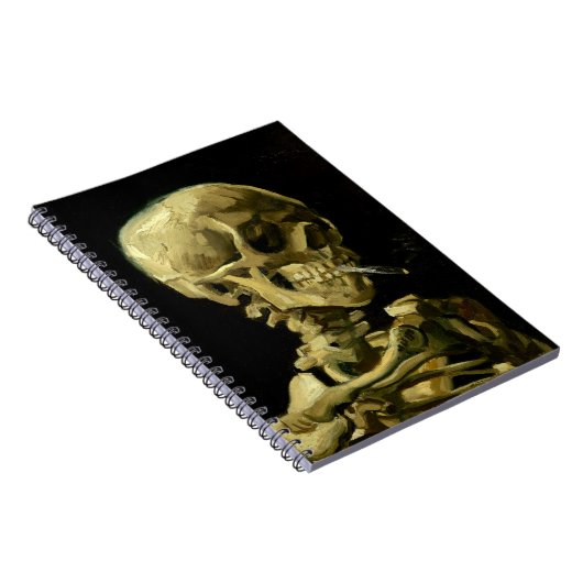 Van Gogh Smoking Skeleton Notizblock (Rechte Seite)