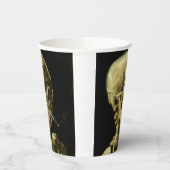 Van Gogh Smoking Skeleton Pappbecher (Links)