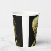 Van Gogh Smoking Skeleton Pappbecher (Rechts)