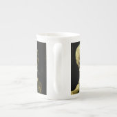 Van Gogh Smoking Skeleton Porzellantasse (Rückseite)