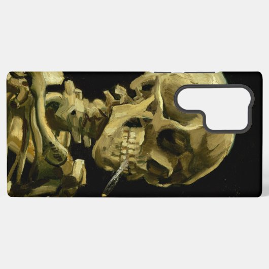Van Gogh Smoking Skeleton Samsung Galaxy Hülle (Rückseite (Horizontal))