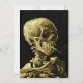 Van Gogh Smoking Skeleton Save The Date (Vorderseite)