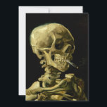 Van Gogh Smoking Skeleton Save The Date<br><div class="desc">Karte mit Vincent van Goghs Ölgemälde Skull eines Skeletts mit Brennender Zigarette (1885-86). Ein großartiges Geschenk für die Fans von Post-Impressionismus und holländischer Kunst!</div>