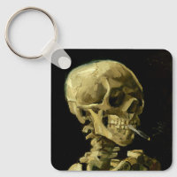 Van Gogh Smoking Skeleton