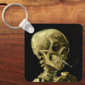 Van Gogh Smoking Skeleton Schlüsselanhänger (Vorderseite)