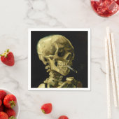 Van Gogh Smoking Skeleton Serviette (Beispiel)