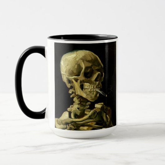 Van Gogh Smoking Skeleton Tasse (Links)