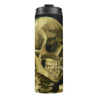 Van Gogh Smoking Skeleton