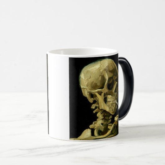Van Gogh Smoking Skeleton Verwandlungstasse (VorderseiteRechts)