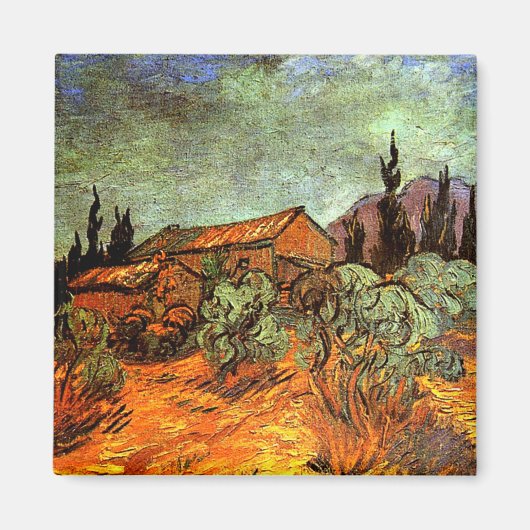 Van Gogh - Snowy Landscape Magnet (Vorne)