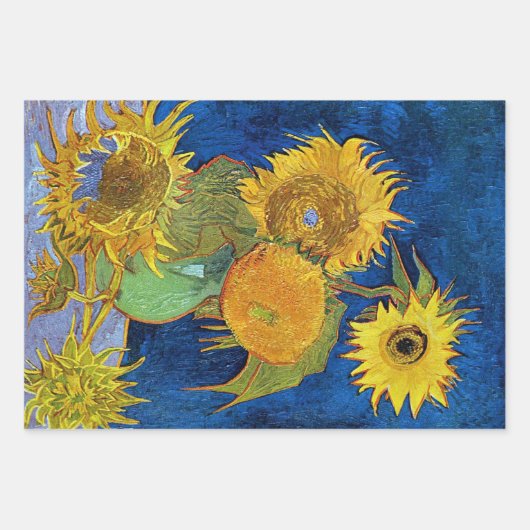 Van Gogh, Sonnenblume Geschenkpapier Set (Vorderseite 2)