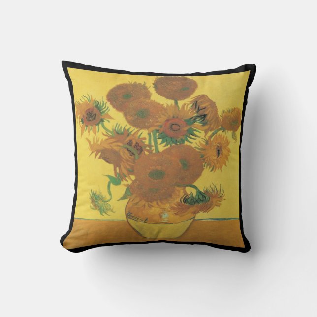 Van Gogh-Sonnenblume Kissen (Vorderseite)