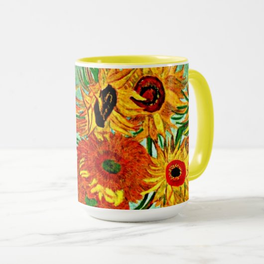Van Gogh - Sonnenblumen 12 Tasse (VorderseiteRechts)