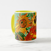 Van Gogh - Sonnenblumen 12 Tasse (Vorderseite Links)