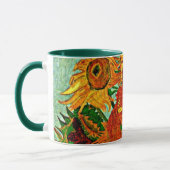 Van Gogh - Sonnenblumen 12 Zwei-Tonen-Kaffee-Tasse Tasse (Links)