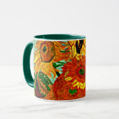 Van Gogh - Sonnenblumen 12 Zwei-Tonen-Kaffee-Tasse Tasse (Vorderseite Links)