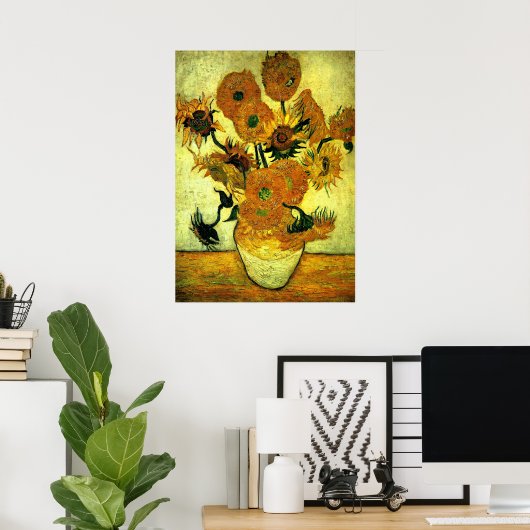 Van Gogh - Sonnenblumen, 14 Poster (Heimbüro)
