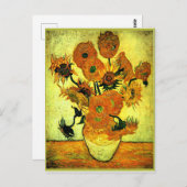 Van Gogh - Sonnenblumen, 14, Postkarte (Vorne/Hinten)