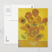 van Gogh - Sonnenblumen (1888) Postkarte (Vorne/Hinten)