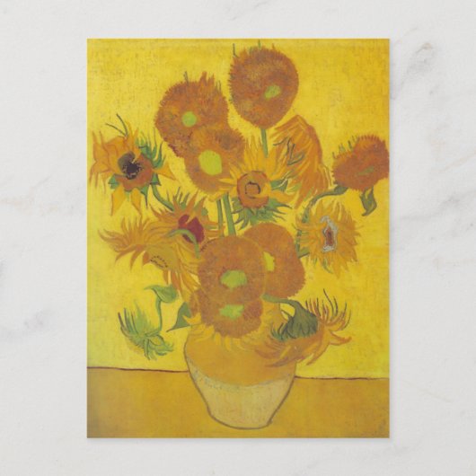 van Gogh - Sonnenblumen (1888) Postkarte (Vorderseite)
