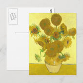 Van Gogh | Sonnenblumen | 1888 Postkarte (Vorne/Hinten)