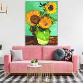 Van Gogh - Sonnenblumen (3) Leinwanddruck (Insitu (Wohnzimmer))
