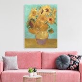 Van Gogh - Sonnenblumen, 3. Version, Wiederholung Leinwanddruck (Insitu (Wohnzimmer))