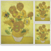 Van Gogh - Sonnenblumen, 4. Version, Wiederholung Aufkleber (Vorderseite)