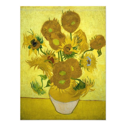 Van Gogh - Sonnenblumen, 4. Version, Wiederholung Fotodruck (Vorne)