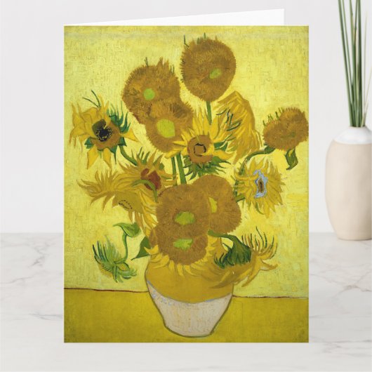 Van Gogh - Sonnenblumen, 4. Version, Wiederholung Karte (Vorderseite)