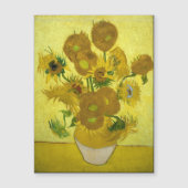 Van Gogh - Sonnenblumen, 4. Version, Wiederholung Magneteinladung (Vorderseite)
