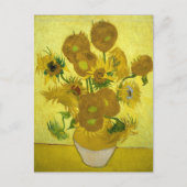 Van Gogh - Sonnenblumen, 4. Version, Wiederholung Postkarte (Vorderseite)
