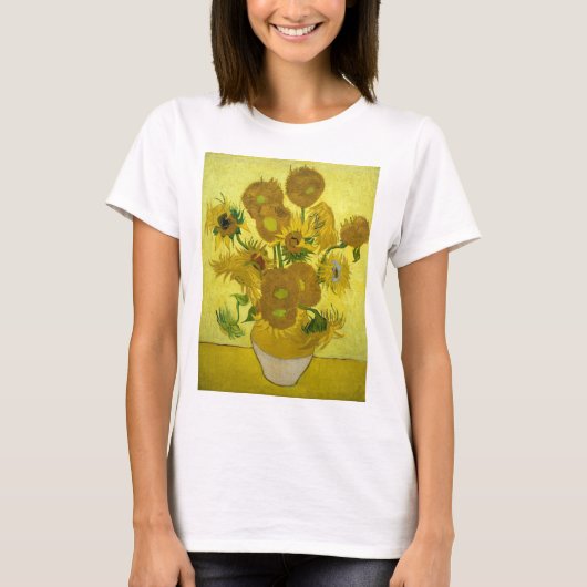 Van Gogh - Sonnenblumen, 4. Version, Wiederholung T-Shirt (Vorderseite)
