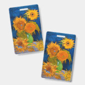 Van Gogh Sonnenblumen Ausweis (Vorder- & Rückseite)