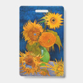 Van Gogh Sonnenblumen Ausweis (Rückseite)