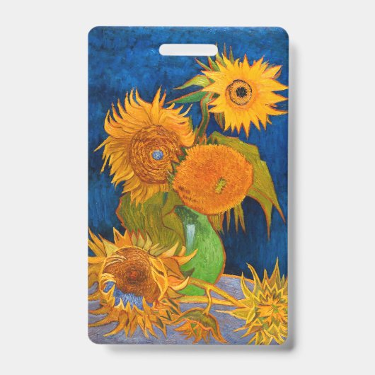 Van Gogh Sonnenblumen Ausweis (Vorderseite)