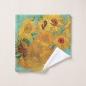Van Gogh Sonnenblumen Badhandtuch Set (Waschlappen)