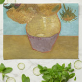 Van Gogh Sonnenblumen - Blau & Gelb Impressionismu Geschirrtuch (Gefaltet)